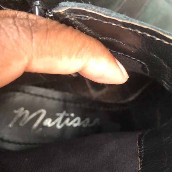 MATISSE Harney Harness black Leather Moto Ankle Boots - Picture 8 of 9